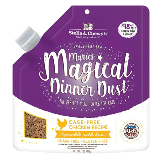 (訂貨需時2-3天) Stella & Chewy's CAT 魔幻肉塵 凍乾糧伴 Freeze-Dried Raw Marie's Magical Dinner Dust 放養雞配方 Cage-Free Chicken Recipe 7oz (C-MDC-7)(exp:22/12/2026)